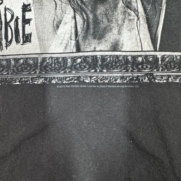 Rob Zombie 2015 Graphic Tee Vintage Style Size M - Picture 3 of 6